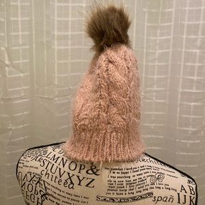 No brand name 100% acrylic, womens, pink, winter hat